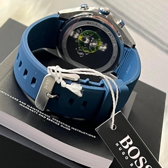 HB1513717- Hugo Boss Men’s Velocity Blue Watch - Picture 12 of 13